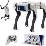 jaming Smart Robot Dog,2.4Ghz Remote Control Robot Dog Toy,AI Voice Control Connect to Cell Phone Bluetooth，APP Programming,Will Dance,Interactive,Ideas Gift