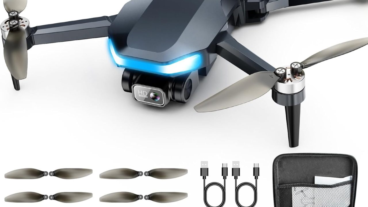 Drone with Camera for Adults - 2K HD Camera FPV Live Video, GPS Drone with Auto Return, Brushless Motor, Foldable Quadcopter, Follow Me, Headless Mode Remote Control for Kids Toys Gifts or Beginners