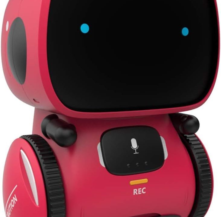 98K Kids Robot Toys for Girls and Boys, Touch and Voice Control Robots Interactive Smart Talking Robots Intelligent Partner and Teacher with Singing, Dancing, STEM Toy Gifts for Kid Age 3 and Up