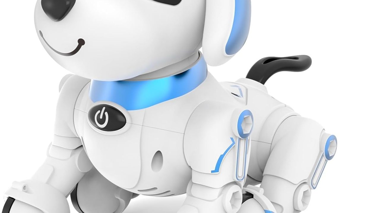 Dwi Dowellin Robot Dog for Kids 8-12,Remote Control Smart Robotic Dogs Pet Puppy Robotic Toy,Interactive Touch Walking Talking Toys for Boys Girls Christmas Birthday Gifts