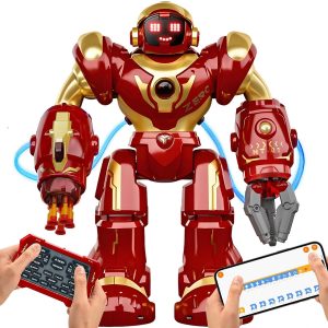 Holyton 5088 Smart Robots for Kids,Large STEM Programmable RC Robot, with Voice Control,APP Control,LED Eyes,Ideal Gift for 4 5 6 7 8 9 Years Old Boys and Girls