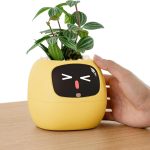 PLANTSIO Ivy Interactive AI Desk Companion, Smart Plant Pet with 100+ Expressions, Cute Indoor Planter for Office Decor, Unique Gift for Plant Lovers & Coworkers(Lemon)