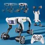 Stunt Robot Dog RC Toys with Wheels for Ages 8-13, Interactive Programmable Voice & Remote Control Pet Robot Toy for 6+ Year Old Kids Boys Girls Birthday Gift