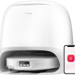roborock Qrevo CurvX Robot Vacuum and Mop, 22,000Pa Suction, 3.14’’ Ultra Slim, Zero-Tangling Design, Reactive AI Obstacle Recognition, AdaptiLift Chassis, Auto Hot Water Mop Washing & Drying