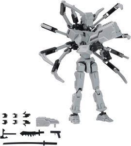 T13 Robot Humanoid Action Figure, Cool 3D Printed Multi-Joint Deformed Humanoid Action Figure with Movable Joints, Perfect for Birthday Gifts (Dark Gray)