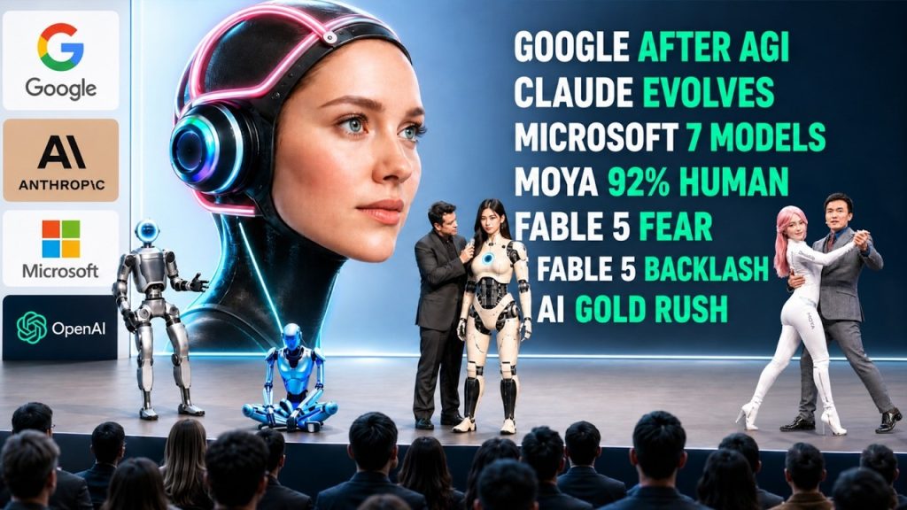 AI Shocks Again: Google Post-AGI , New Claude, Microsoft 7 AI, 92% Human Robot, Fable 5 Backlash