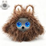 AI Smart Robotic Pet, Cute Emotional Companion Robot with Multimodal Interaction, Replaceable Fluffy Cover, Voice Conversation, Touch Sensing, LCD Screen, Suitable for Home & Office