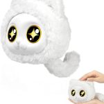 AI Talking Interactive Plush Toy, Smart Voice Responsive Robotic, Intelligent Learning Companion with Emotional Interaction, Educational Playmate for 14+Teens, and Seniors, Ideal （White）
