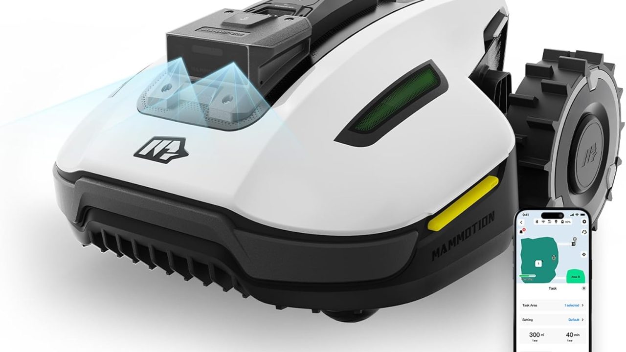 Mammotion YUKA mini 600H Robot Lawn Mower for 0.15 Acre, No Wire, No RTK Installation, Free NetRTK+AI Vision Positioning, 45% Slope, Cutting Height 2''~3.5'', 15 Mowing Zones