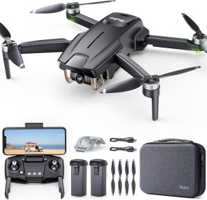 Ruko F11MINI Drone with Camera 4K, Under 249g, 60 Mins Flight with 2 batteries, 5GHz Transmission, GPS Auto Return, Brushless Motor, Foldable and Lightweight, FPV Quadcopter for Beginner, Adults
