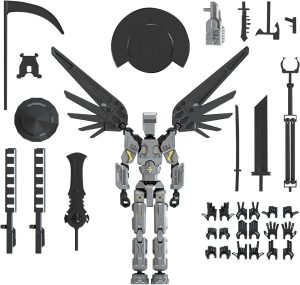 T13 Robot Humanoid Action Figure, Cool 3D Printed Articulated Humanoid Action Figure with Movable Joints, Great for Desktop Decoration Gift