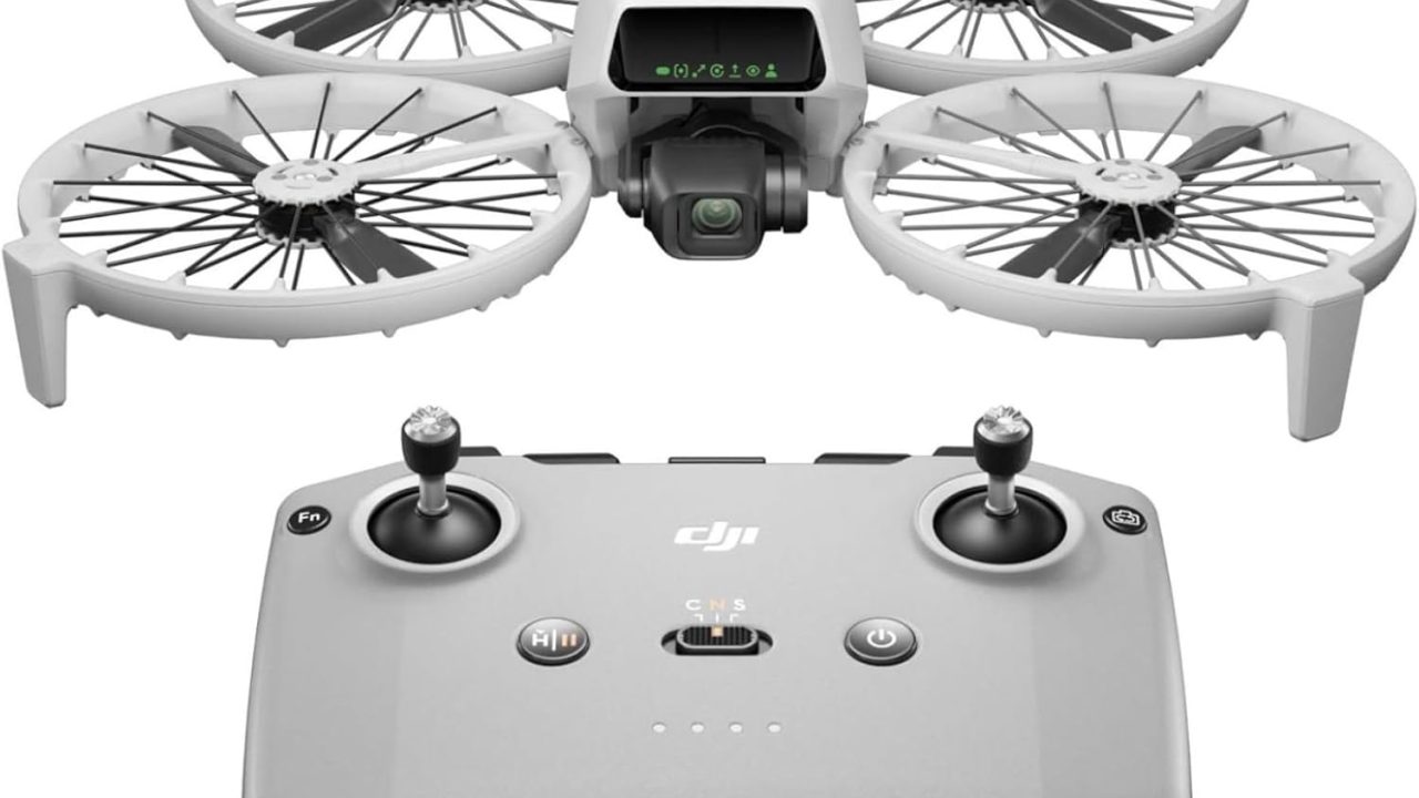 DJI Flip (RC-N3), Drone With 4K UHD Camera for Adults, Under 249 g, 3-Axis Gimbal Stabilization, 44000ft/13km Video Transmission, Palm Takeoff, Auto Return, 31-Min Flight Time, Intelligent Flight