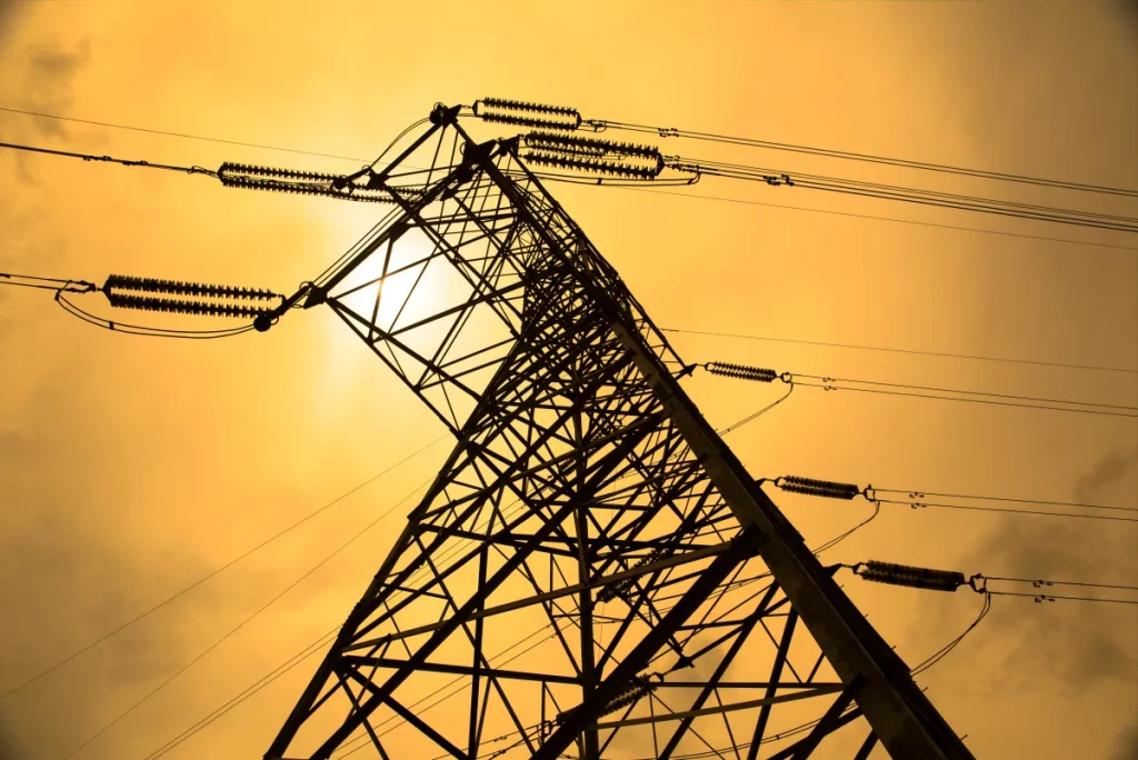 High Voltage Power Transmission Line Tower