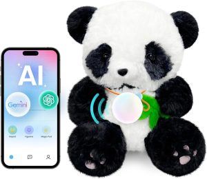 AI toys for kids, Interactive ai companion kids plush panda, Designed specifically for kid's development, No screen educational toys, Smart ai stuffed animal for 3+Kids, 2026 emotional support gifts