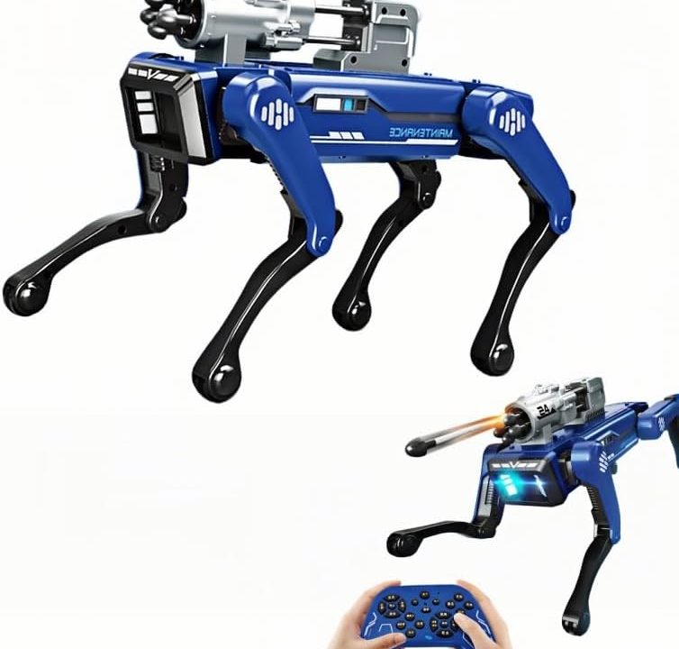 Smart Robot Dog for Kids, Voice & Remote Control Interactive AI Robotic Pet with 30+ Lifelike Actions, Programmable & Dancing STEM Toy, Best Gift