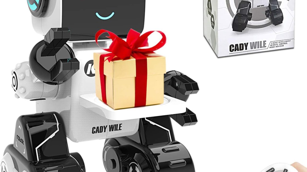 Robot Toys for Kids 5-7, Intelligent Interactive Remote Control Robot Toy with Built-in Piggy Bank Educational Robotic Kit Walks Sings and Dance for Boys and Girls Birthday Robots Toys for Kids 8-12