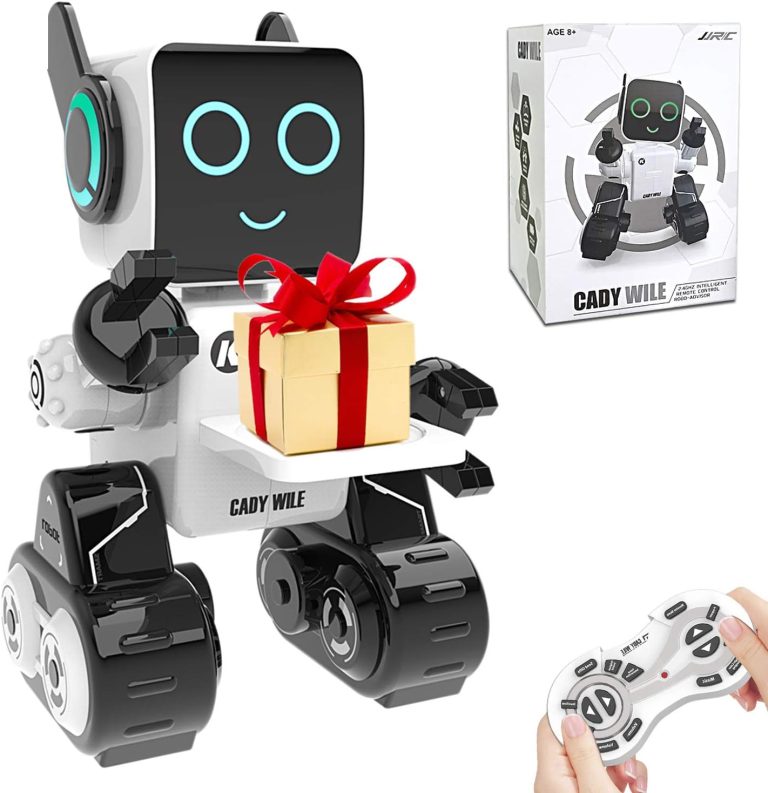 Robot Toys for Kids 5-7, Intelligent Interactive Remote Control Robot Toy with Built-in Piggy Bank Educational Robotic Kit Walks Sings and Dance for Boys and Girls Birthday Robots Toys for Kids 8-12