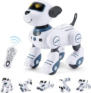 Robot Dog for Kids Robot Dog Remote Control Toy Interactive Robot Pet Robotics Toys Intelligent Robo Dog Programmable Sing & Dance Design Birthday Gifts Kids Age 3 5 4-6 Year, Blue
