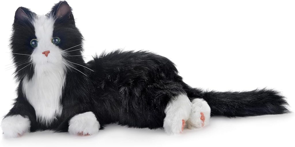JOY FOR ALL - Black & White Tuxedo Cat - Interactive Companion Pets - Realistic & Lifelike, 5 Years and up, 5 Years and up