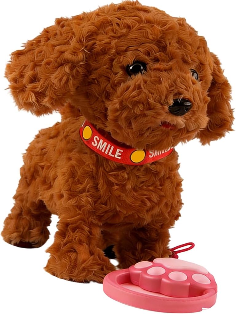 Puppy Robot Realistic Dog | Interactive Robotic Puppy that Walks, Barks, & Learns to Speak | Multi-Functional with 8 Built-in Music & Electric Licking