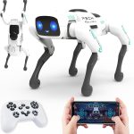 SANCO Smart Robot Dog - Remote Control Robots Pets with APP Programming, Smart and Realistic Robotic Puppy, Interactive Actions and Perform Trick, Ideal Gifts for Kids Boys Adults