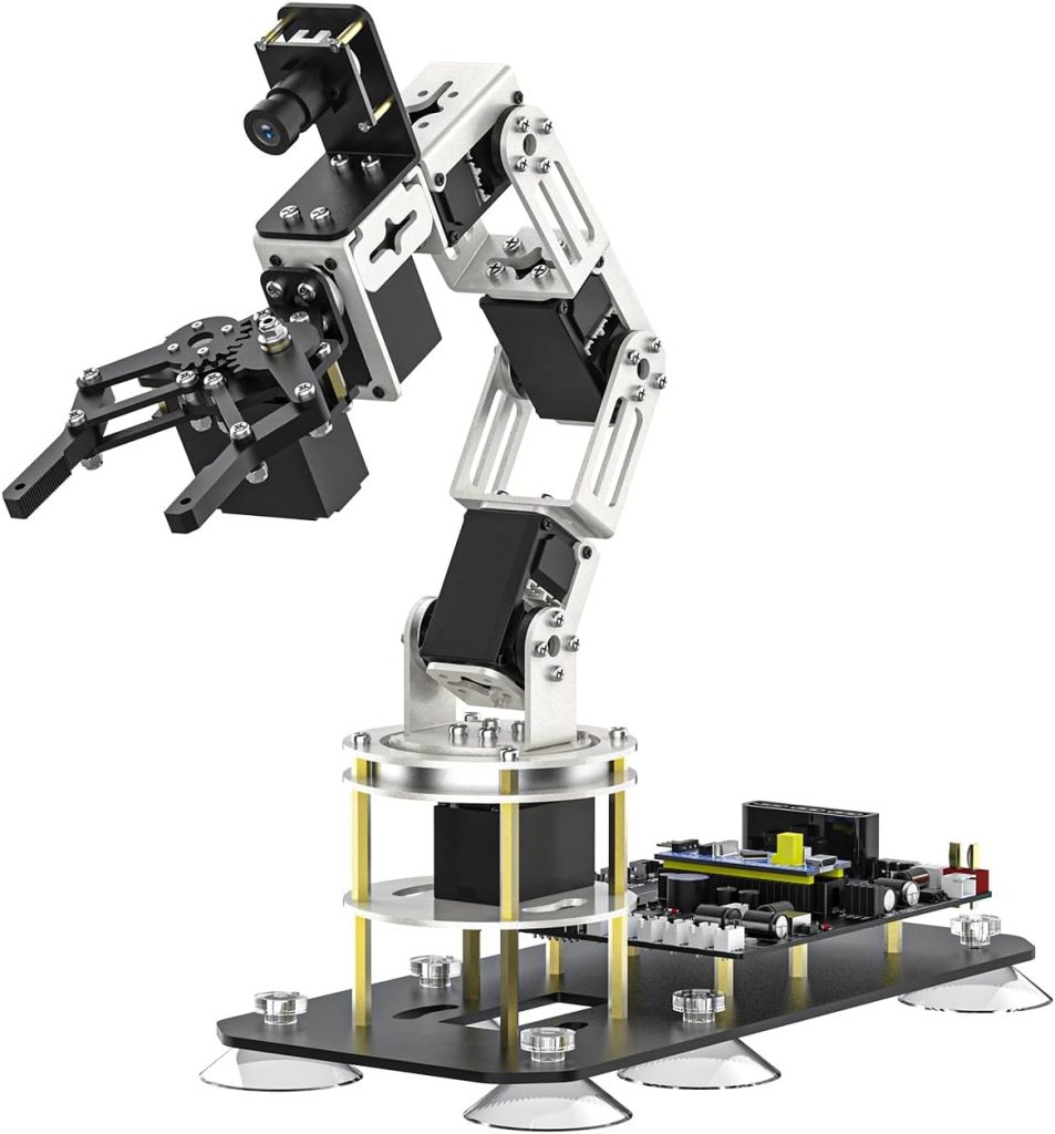 Yahboom ROS2 6DOF Robotic Arm with AI Voice, 3D Recognition, and PC ...