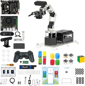 Yahboom ROS2 Robot Car Ackerman Steering Chassis,AI Visual Recognition Embodied Intelligence AI for Jetson Nano B01 4GB,AI Voice Interaction(Superior Ver with Nano-4GB)