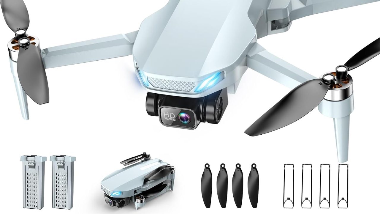 1080P Drone with Camera for Adults & Beginners, Mini Drone with 2 Batteries