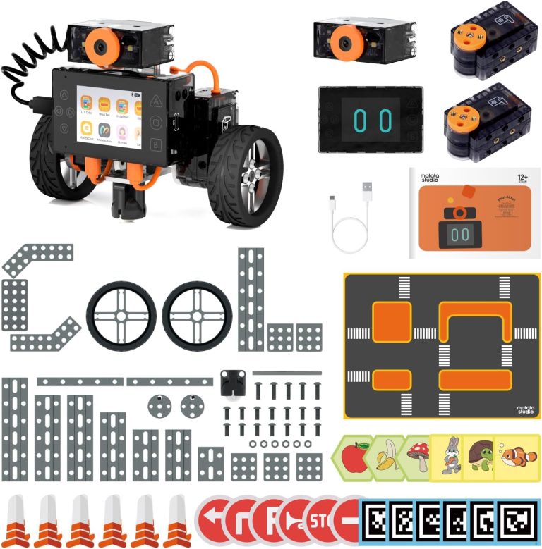 Nous AI Robot for Kids 12+, Scratch & Python Coding STEM Kit | Build Your Own AI Robot with Scratch & Python Programming, Advanced STEM Coding Kit for Teens Ages 12+