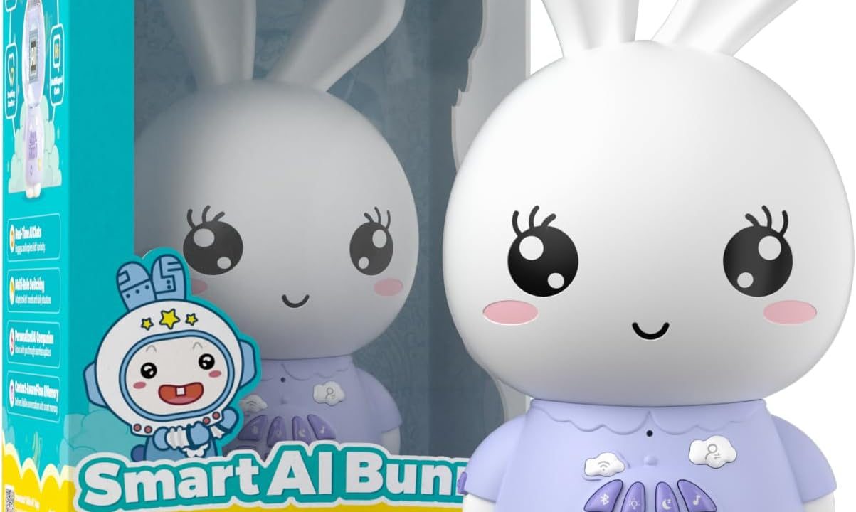 alilo AI Toys for Kids, Smart Companion with Real-Time Voice, 4 Agents & 91 Languages, Preloaded 48 Bunny English/50 Stories/66 Music/28 Lullabies/34 Classical Tunes, Bluetooth Speaker