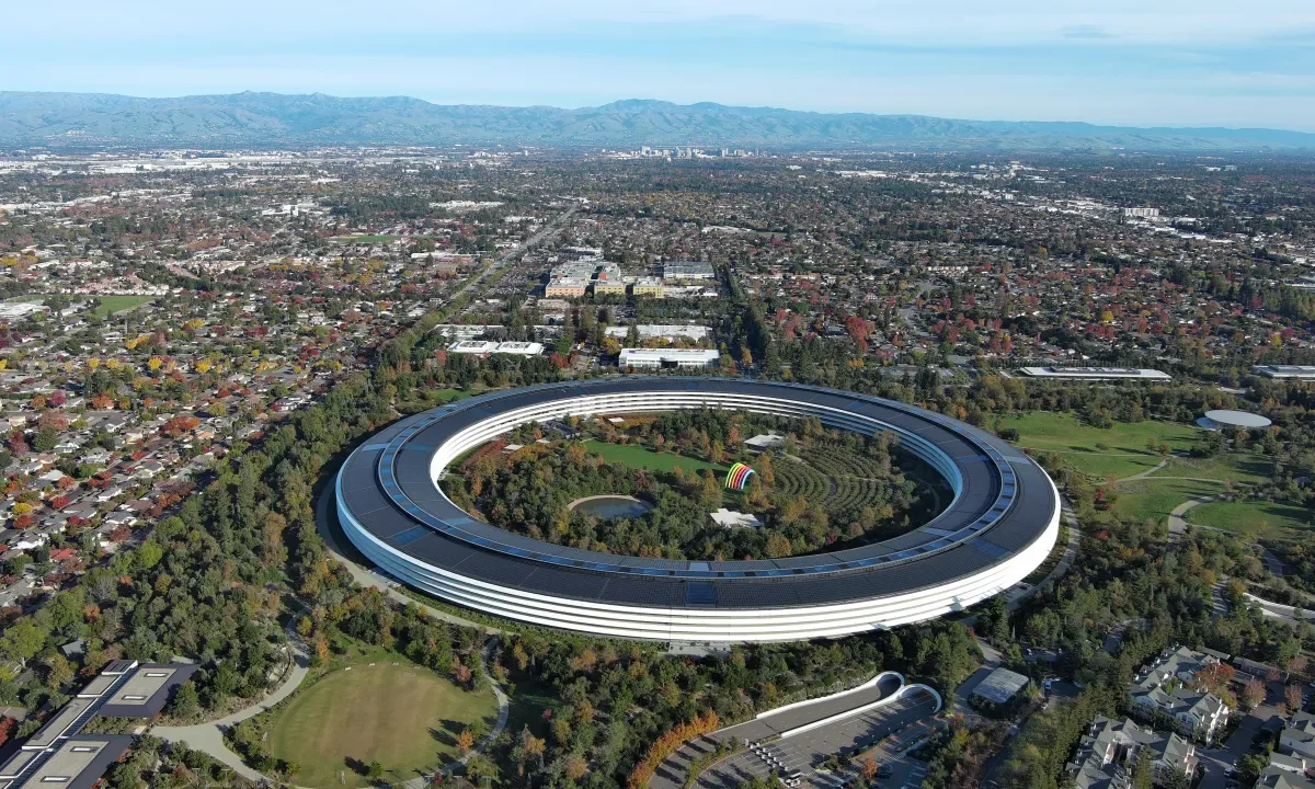 aerial of Apple Park