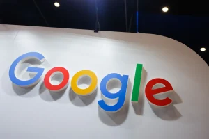 Google logo is seen at Google stand during 18th European Economic Congress at the International Congress Centre in Katowice, Poland on April 22, 2026.
