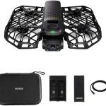 HOVERAir X1 PROMAX 8K Self-Flying Drone: Pocket AI Tracking Action Camera, 4K 120fps, 1/1.3” CMOS, 26mph Follow Speed, 64GB Storage, 2 Battery Bundle with Charging Hub & Case/Combo