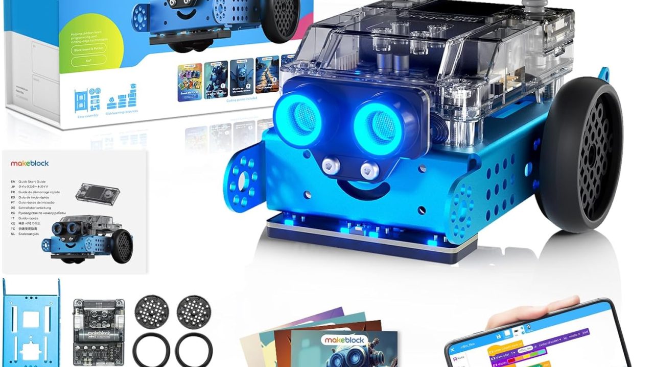 Makeblock mBot2 Coding Robot for Kids, Code Learning Support Scratch & Python Programming, Robotics Kit for Kids Ages 8-14 and up, Building STEM Robot Toys Gifts for Boys Girls | Scratch & Python Code Learning, Educational STEM Building Toy, Robotics Kit Gifts for Boys & Girls 8+