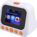 WALFRONT AI Intelligent Time Clock, ABS Multifunctional Learning Robot with Voice Assistant and HiFi Speaker for Children