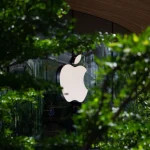 Apple logo on Apple Store in Bankok, Thailand.
