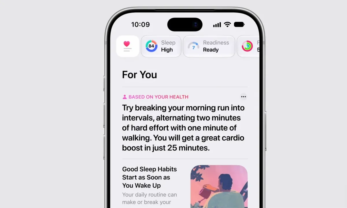 Apple's revamped Health app will calculate your 'health age' and readiness score