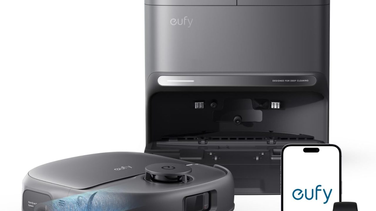 eufy C28 Robot Vacuum Cleaner and Mop Combo, 15,000 Pa, HydroJet Roller Mop