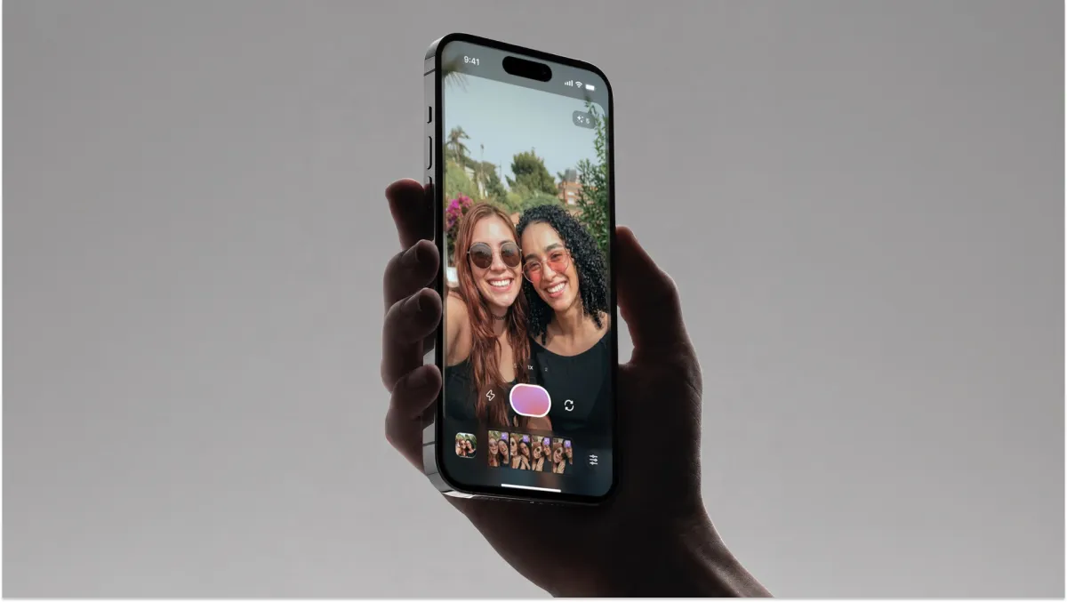 Superpose app on smartphone screen