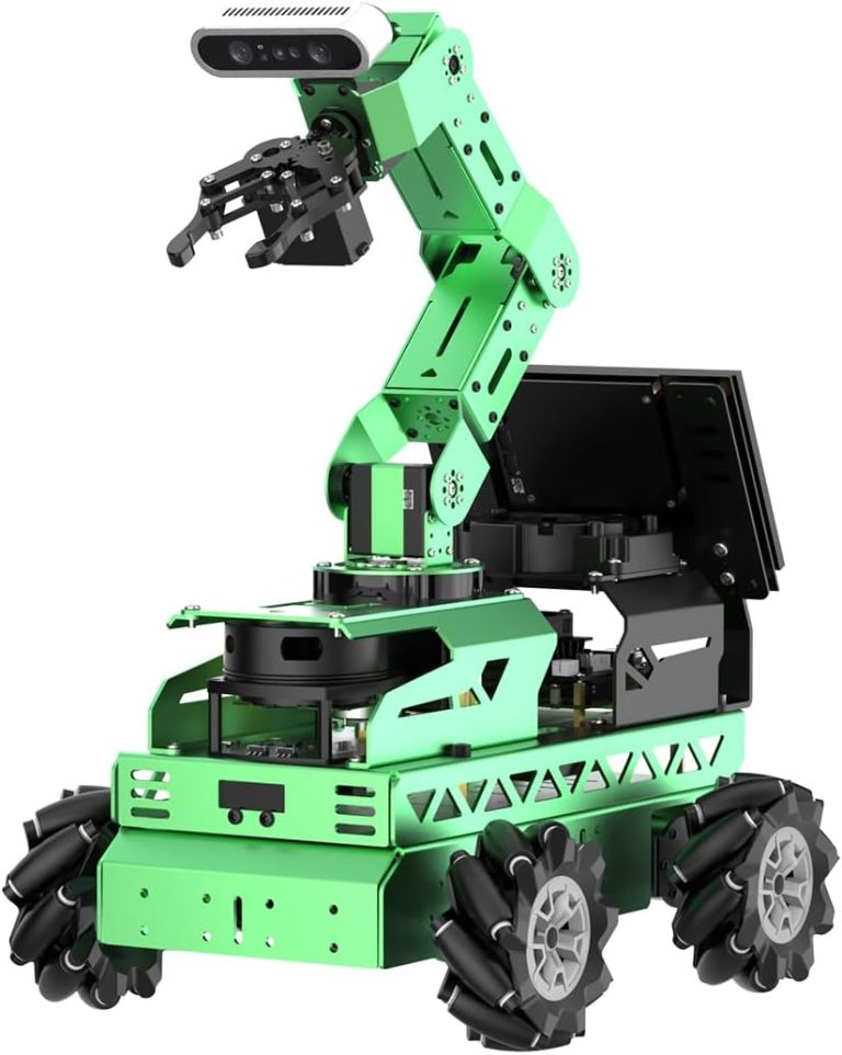 HIWONDER Robot Car with ChatGPT Large AI Model ROS2 ROS1 Education Lidar SLAM Mapping Navigation AI Vision 6DOF Robotic Arm Voice Control Smart Sorting, JetRover Developer Kit & Jetson Nano 4GB