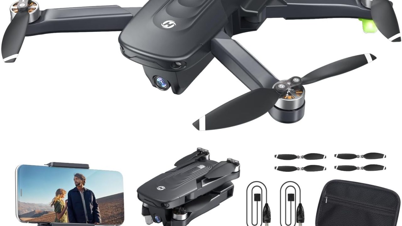 Holy Stone HS175D GPS Drone with 4K Camera for Adults, Under 249g, Foldable RC Quadcopter with Auto Return, 46 Mins Long Flight, Follow Me, Brushless Motor, Circle Fly, Waypoint Fly, Altitude Hold
