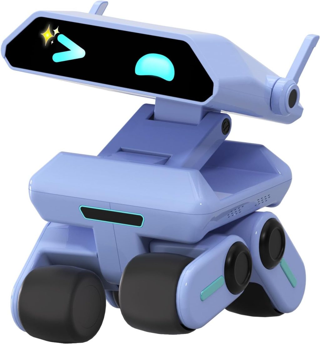 Smart AI Robot Powered by ChatGPT, Multimodal Home Companion for Kids & Adults, Voice-Activated Personal Tutor with 5MP Camera, 4-Mic Array, No Subscription Fees, Ideal Educational Gift Yonbo