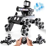 Godboat Robot Dog for Kids - Remote Control Robot Toys with Music/LED Eyes