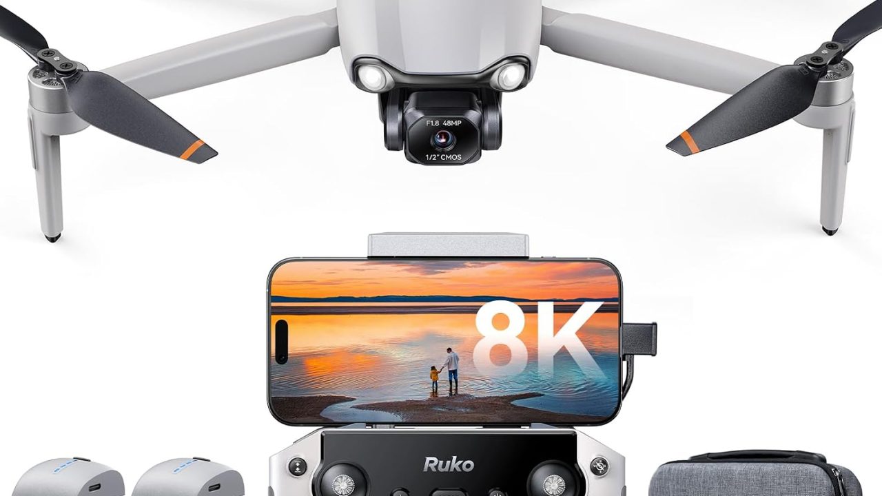 Ruko F11PRO 2 Plus Drone with 48MP Camera, 8K Photo, Tech Gift for Adult