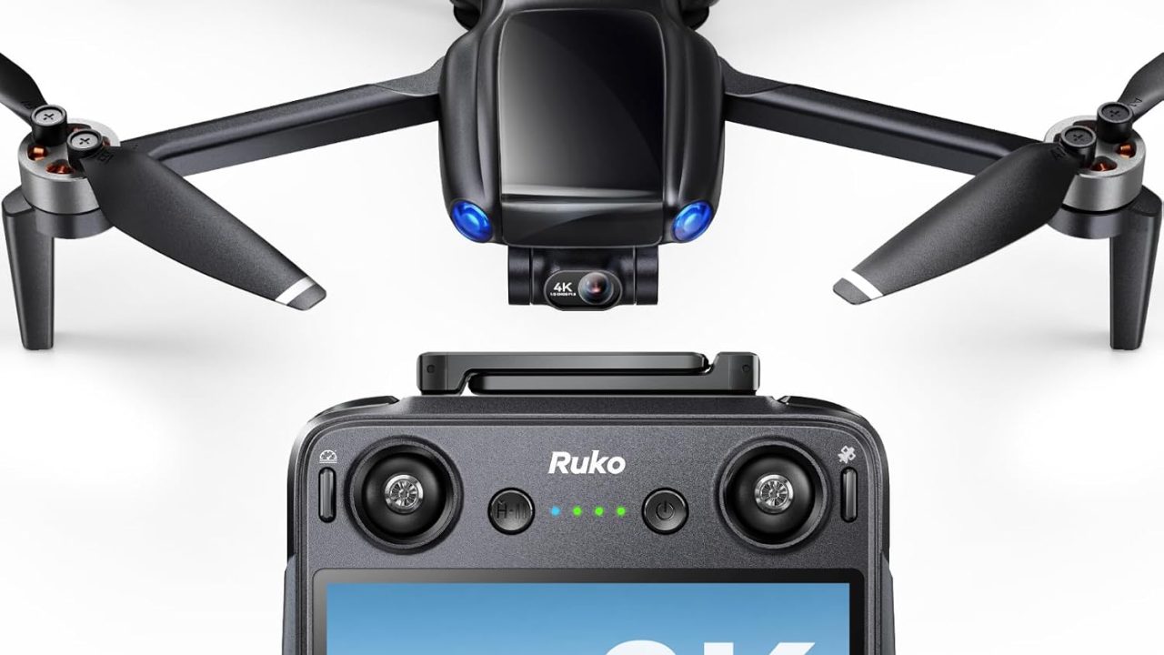 Ruko U11MINI 4K (RC3) Camera Drone for Adults with 5.5" Touchscreen Remote