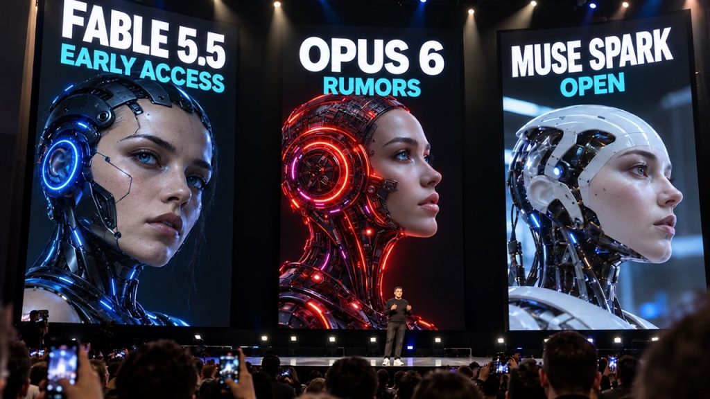 Fable 5.5 Appears Early, Opus 6 Leaks, Meta Drops Muse Spark Open
