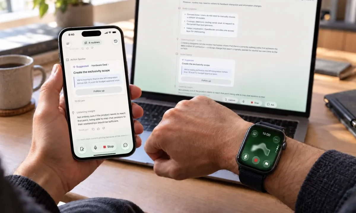 Former Plaud exec raises $26M for AI app that listens to you in the background