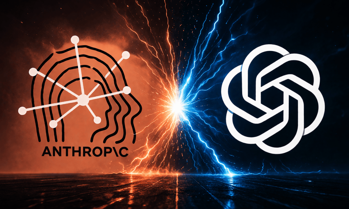 Anthropic and OpenAI logos