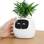 Ivy Interactive AI Desk Companion & Smart Plant Pet Indoor Planter Cream