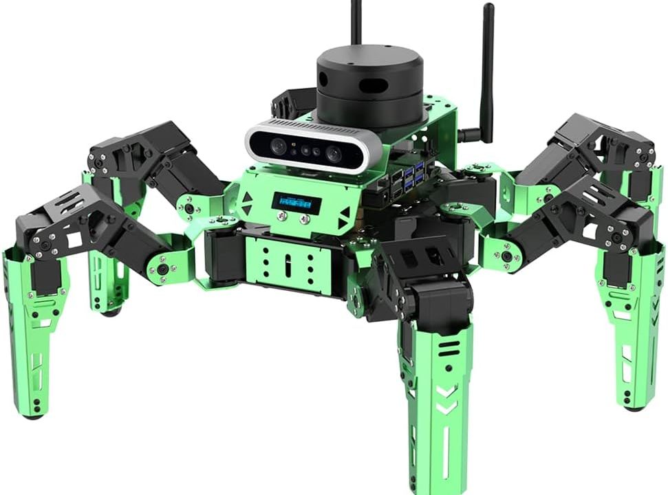 Hiwonder JetHexa Hexapod Robot Kit for Jetson Nano 3D Depth Camera, G4 Lidar and Lidar Mapping Navigation ROS AI Robot Kit (Advanced Kit)